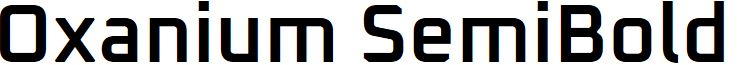 Oxanium SemiBold