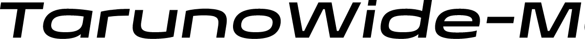 TarunoWide-MediumItalic
