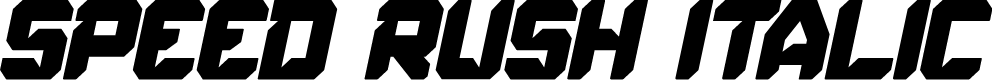 Speed Rush Italic
