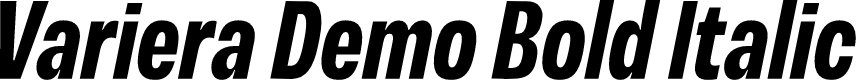 Variera Demo Bold Italic