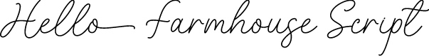 Hello Farmhouse Script