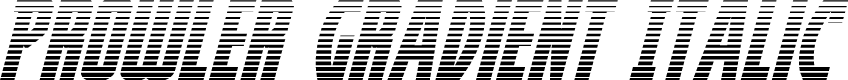 Prowler Gradient Italic