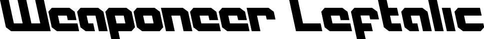 Weaponeer Leftalic