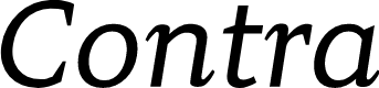 Contra Italic