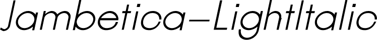 Jambetica-LightItalic