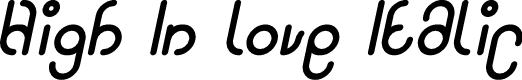 High In love Italic