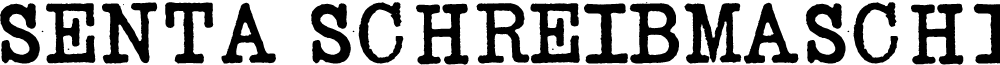 SENTA Schreibmaschine Demo