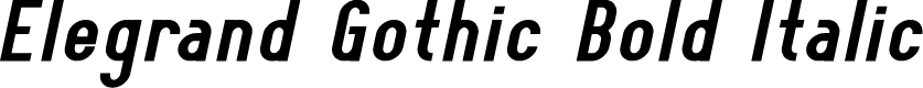 Elegrand Gothic Bold Italic