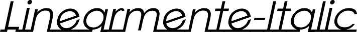 Linearmente-Italic