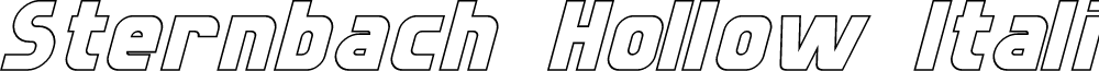 Sternbach Hollow Italic