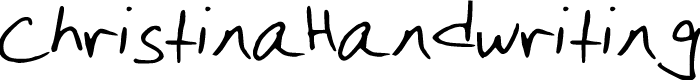 ChristinaHandwriting