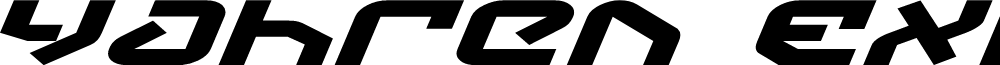 Yahren Expanded Italic