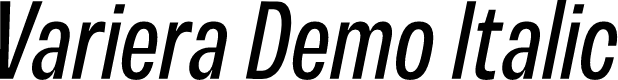 Variera Demo Italic