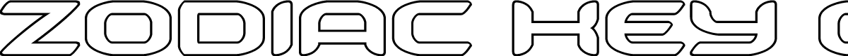 Zodiac Key Outline