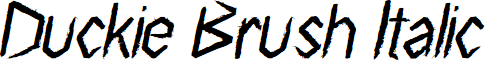 Duckie Brush Italic