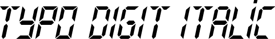 Typo Digit Demo Italic