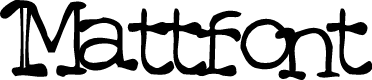 Mattfont Squished  Black