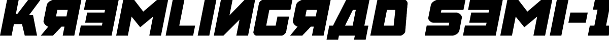 Kremlingrad Semi-Italic
