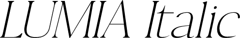 LUMIA Italic