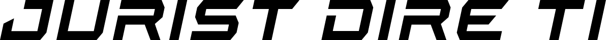 Jurist Dire Title Italic