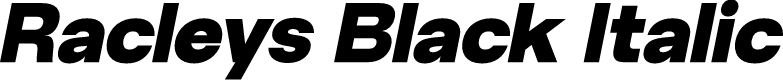 Racleys Black Italic