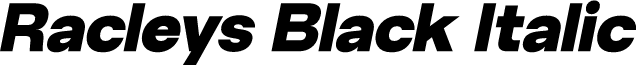 Racleys Black Italic
