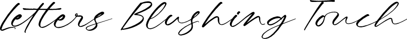 Letters Blushing Touch DEMO