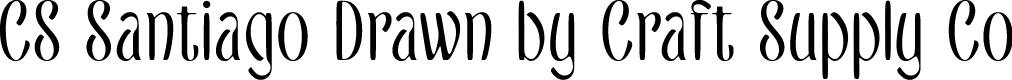 CSSantiagoDrawn-Regular Demo