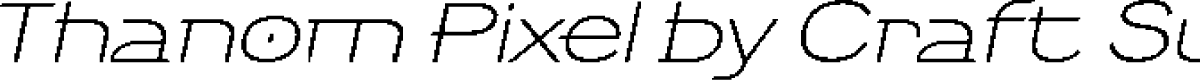 ThanomPixel-Regular Demo