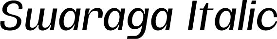 Swaraga Demo Italic
