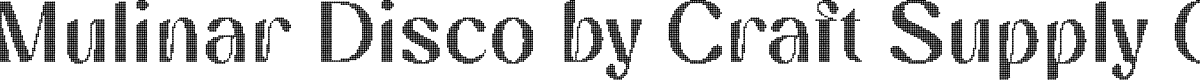 MulinarDisco-Regular Demo