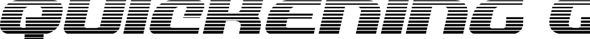 Quickening Gradient Italic