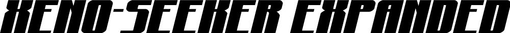 Xeno-Seeker Expanded Italic