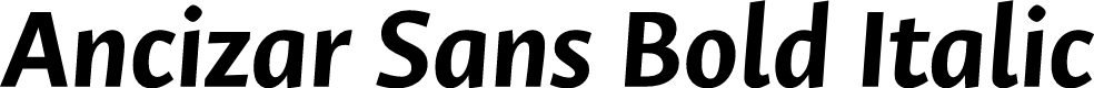 Ancizar Sans Bold Italic
