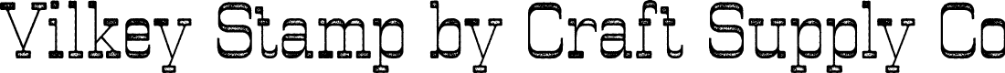 Vilkey Stamp Demo Regular