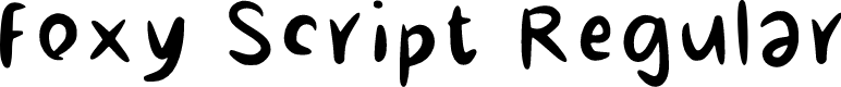 Foxy Script Regular