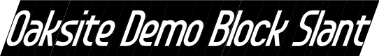 Oaksite Demo Block Slant