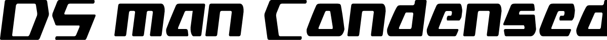 DS man Condensed Semi-Italic