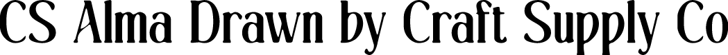CSAlmaDrawn-Regular Demo