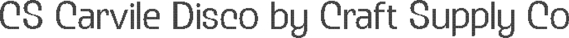 CSCarvileDisco-Regular Demo