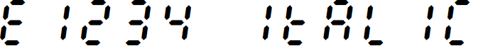 E1234 Italic