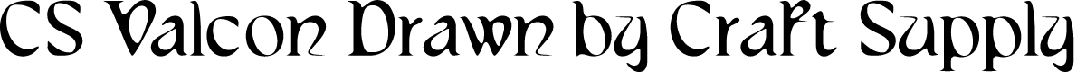 CSValconDrawn-Regular Demo