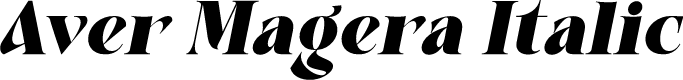 Aver Magera Italic