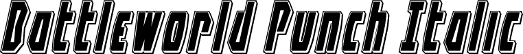 Battleworld Punch Italic