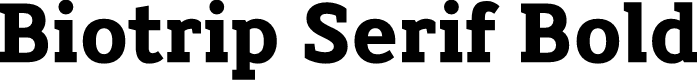 Biotrip Serif Bold