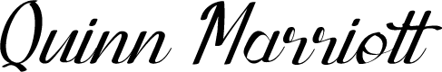 Quinn Marriott Elegant Stylish Cursive