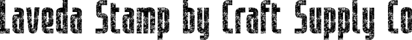 LavedaStamp-Regular Demo