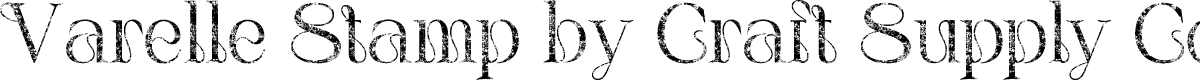 VarelleStamp-Regular Demo