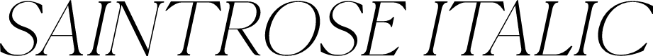 SAINTROSE Italic