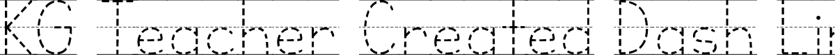 KG Teacher Created Dash Lined